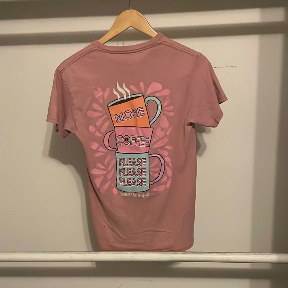 Size small kindness & coffee T shirt